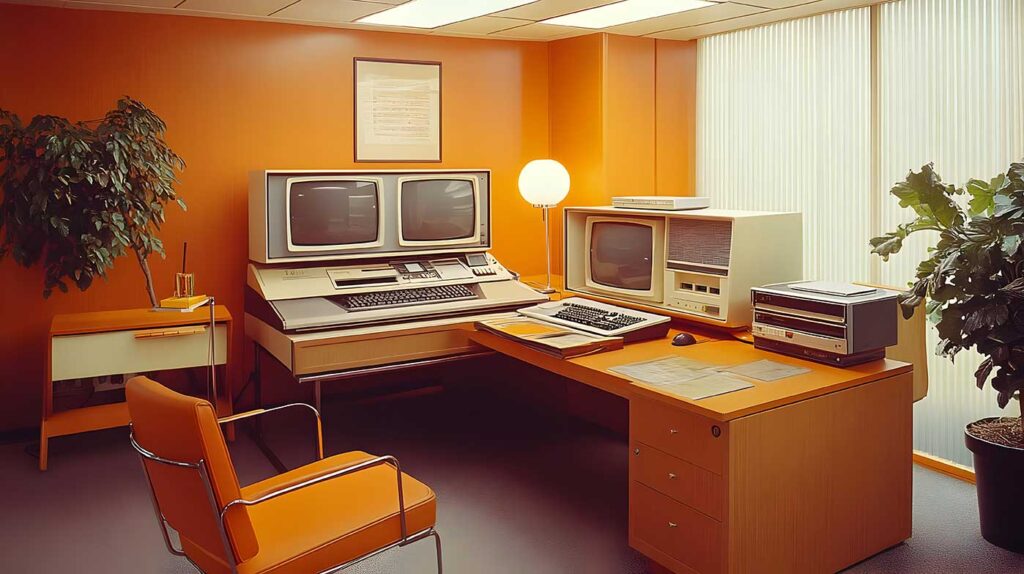 Old School 70s office where we do PPC management services